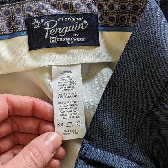 Penguin Wool Blend 2-piece Suit Blue - Picture 12 of 12